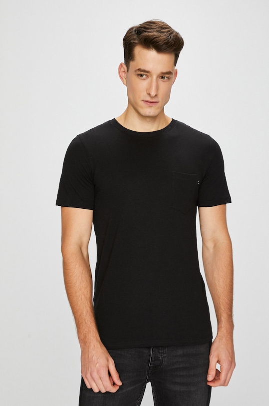 Jack & Jones - T-shirt bawełna czarny 12136714