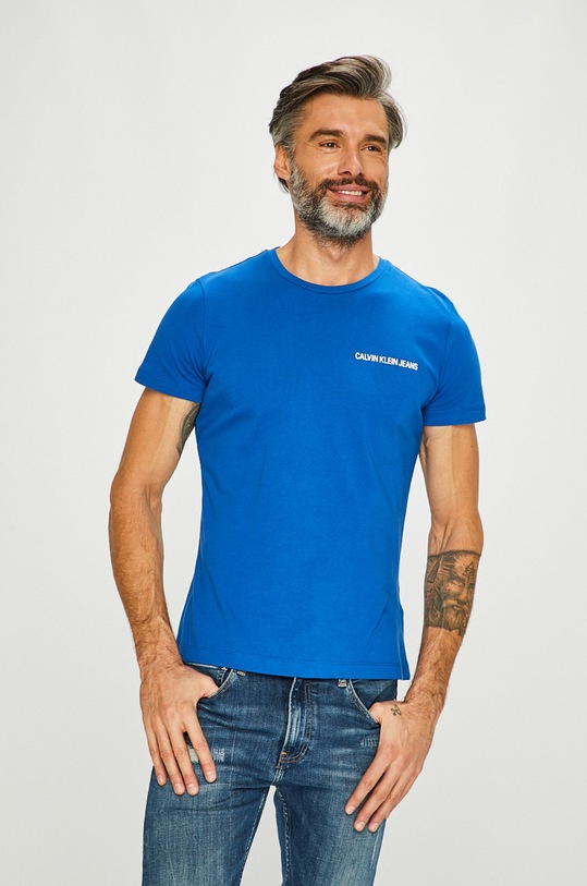 Calvin Klein Jeans - Tričko potisk modrá J30J307852