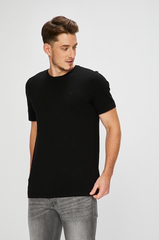 Mustang - T-shirt (2-pack) bawełna czarny 1006169.4142