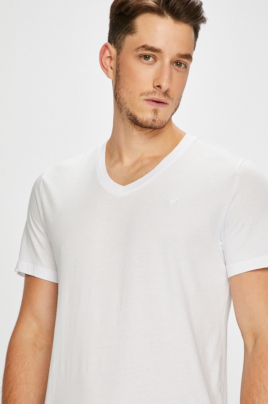 Mustang - Pánske tričko (2-pak) jednofarebný biela 1006170.2045