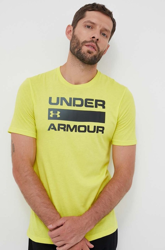 Under Armour t-shirt treningowy Team Issue Wordmark żółty 1329582