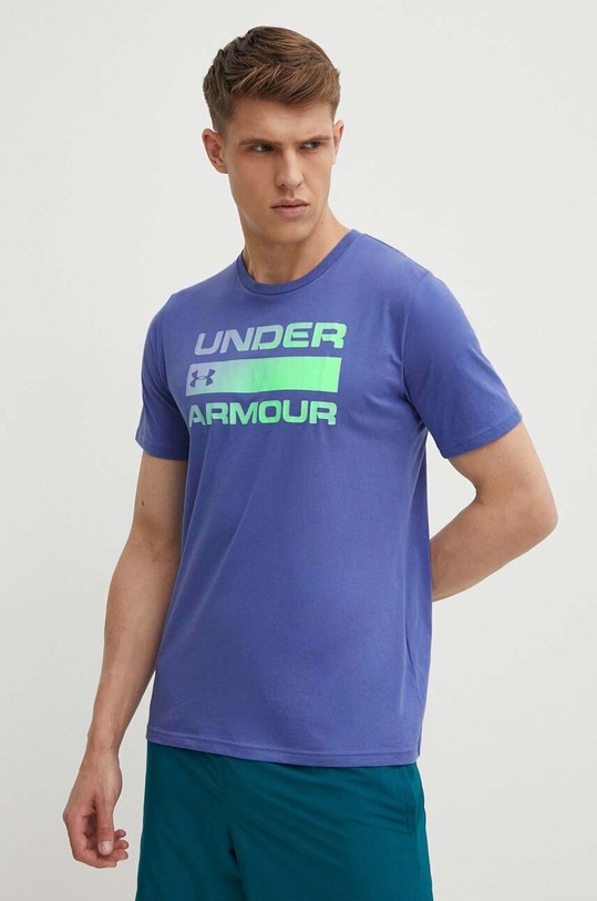 Tréningové tričko Under Armour Team Issue Wordmark potlač fialová 1329582