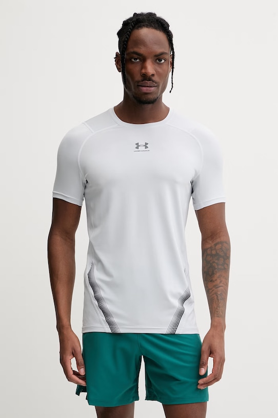 Tréningové tričko Under Armour Team Issue Wordmark potlač sivá 1329582