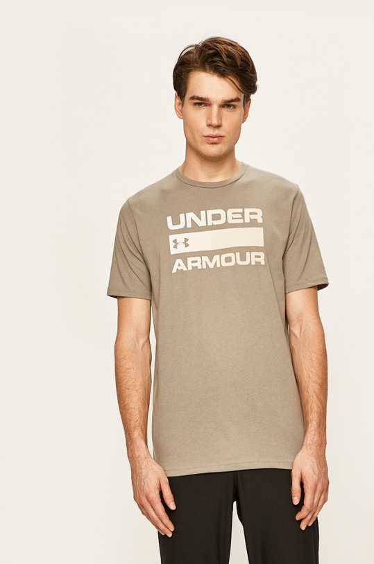 Under Armour t-shirt treningowy Team Issue Wordmark pozostałe zielony 1329582