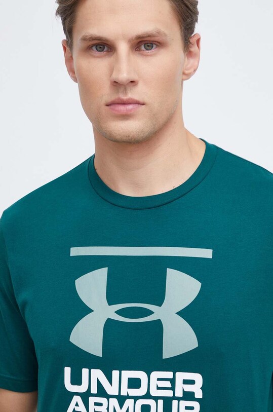 Under Armour tricou funcțional print verde 1326849