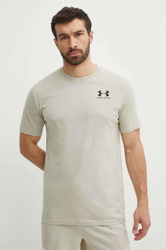 Under Armour tricou print verde 1326799