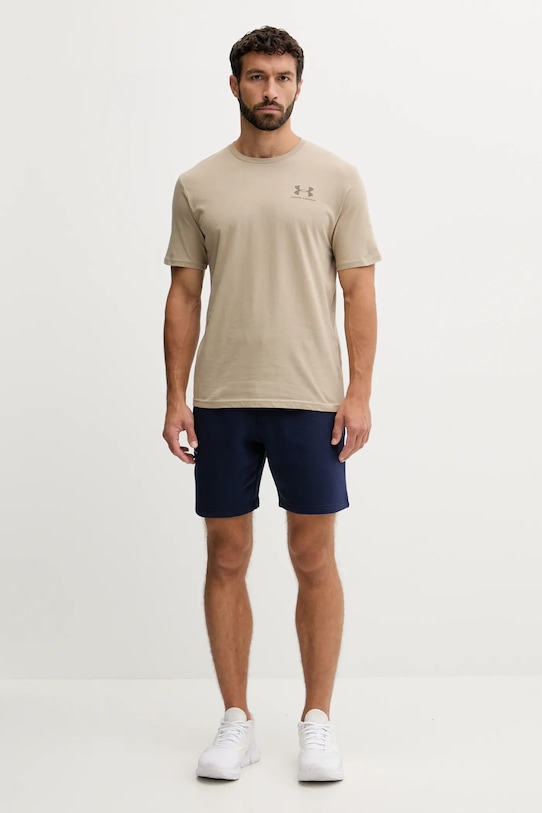 Under Armour t-shirt treningowy SPORTSTYLE LEFT CHEST 1326799 zielony AW25