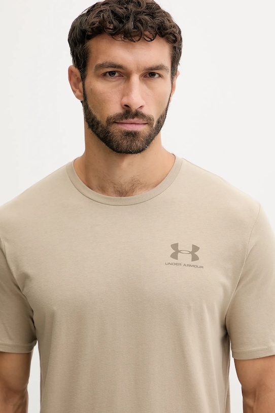 Under Armour t-shirt treningowy SPORTSTYLE LEFT CHEST zielony 1326799