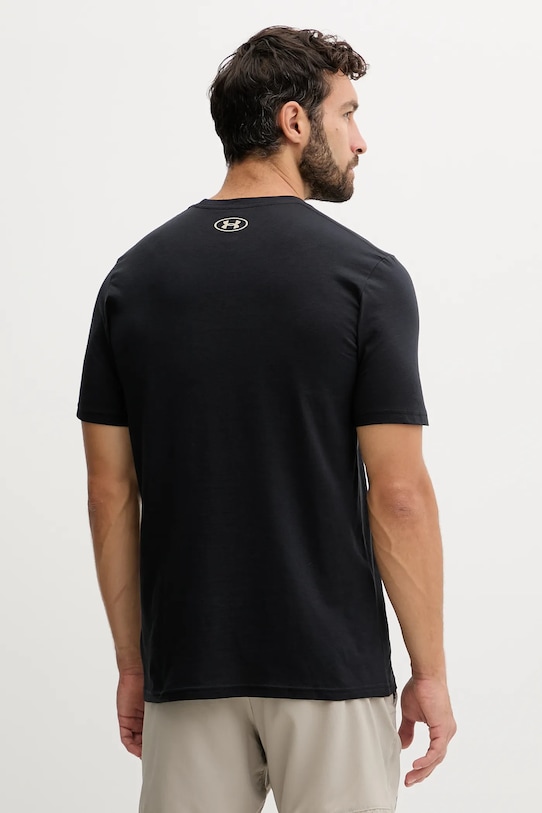 Odzież Under Armour t-shirt treningowy SPORTSTYLE LEFT CHEST 1326799 czarny