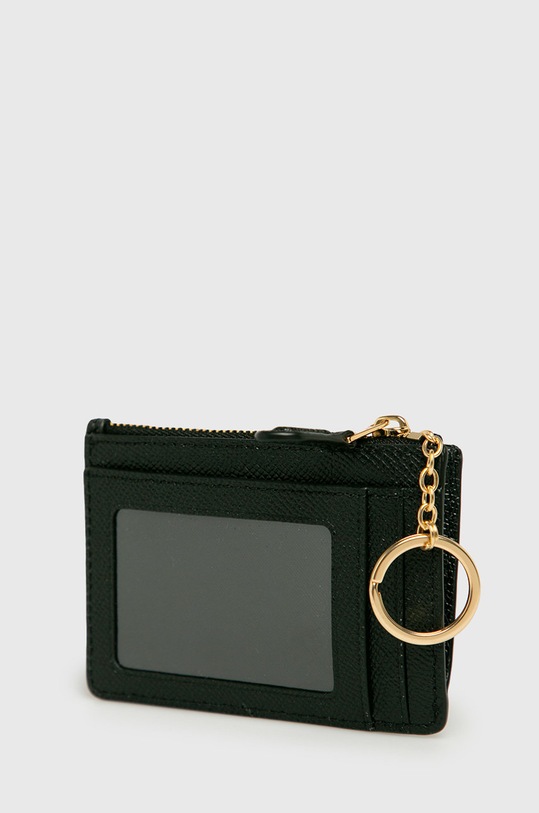 Kožená peňaženka Coach 57841 čierna AW22