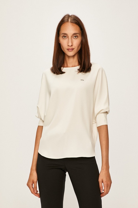 Lacoste - Blúzka s elastanom biela QF2007