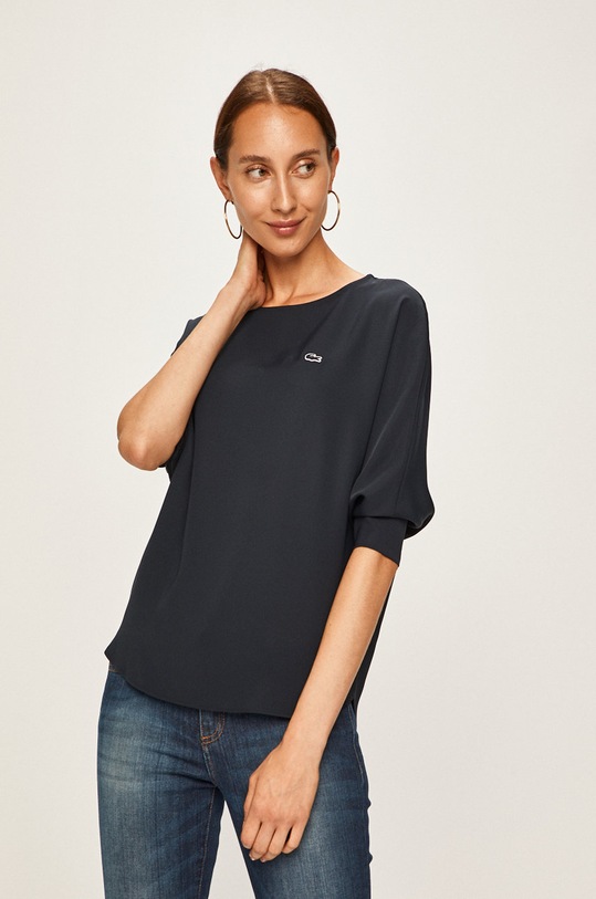 Lacoste - Blúzka QF2007 tmavomodrá AW19