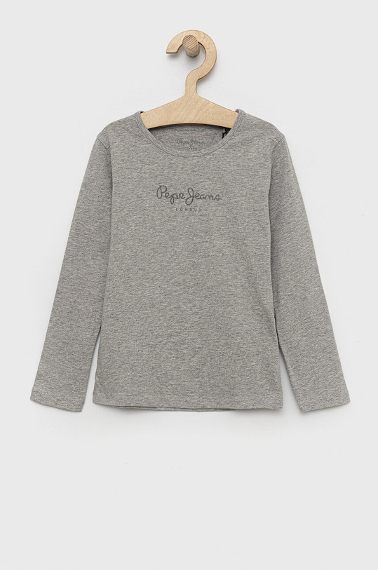 Pepe Jeans longsleeve dziecięcy Hana z elastanem szary PG501364