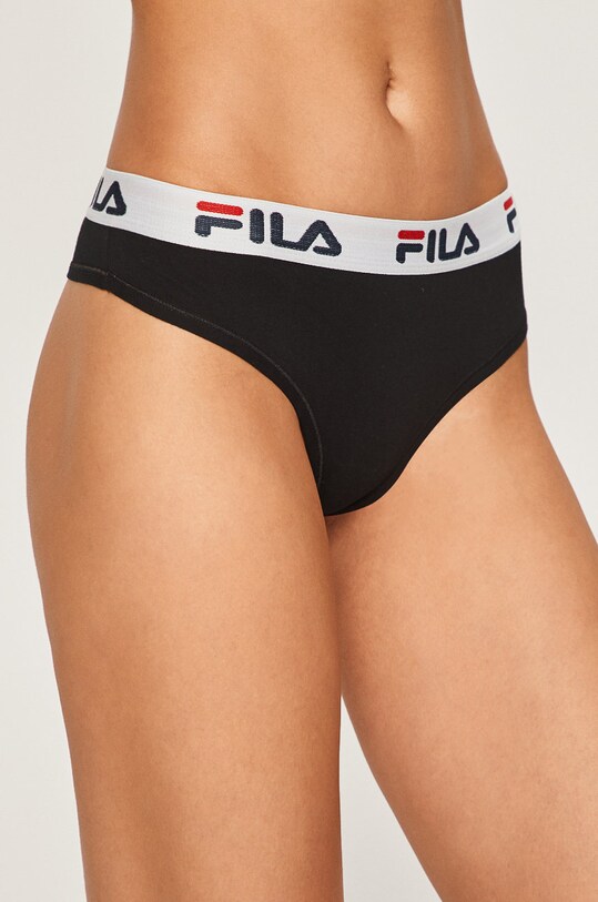 Стринги Fila гладкий чорний FU6061
