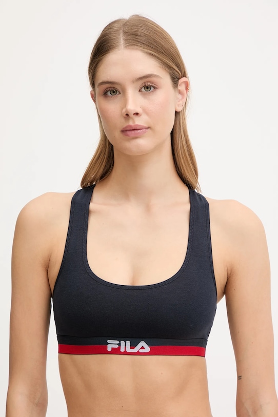 Fila - Biustonosz sportowy miękka granatowy FU6048