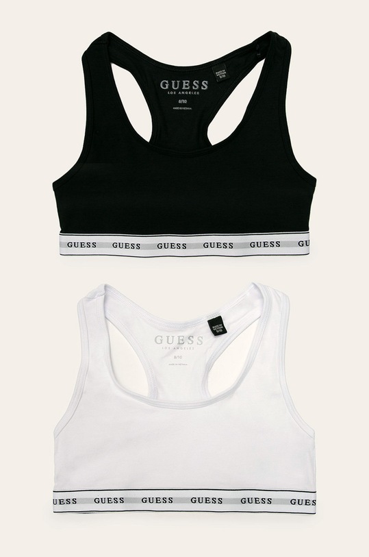 Guess Jeans - Biustonosz dziecięcy (2-pack) nadruk czarny J93G00.JR017