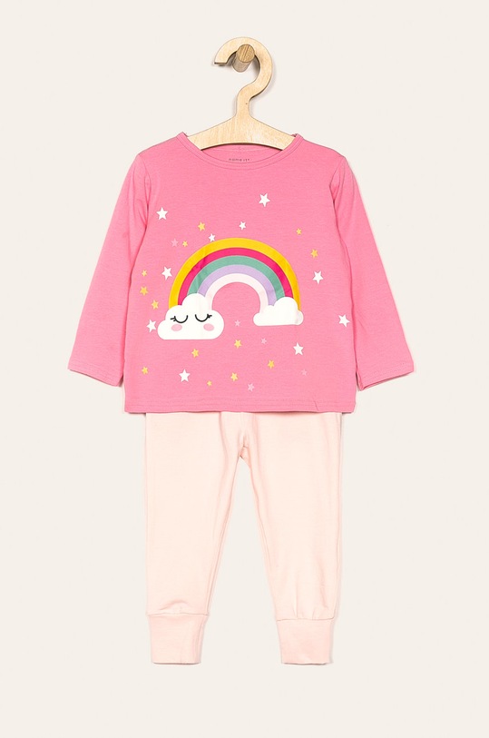 Name it - Gyerek pizsama 80-110 cm mintás rózsaszín 13168325