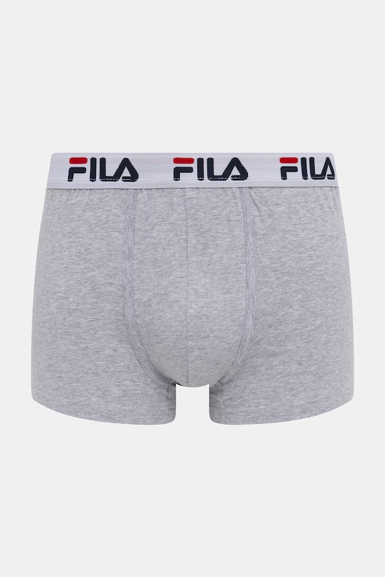 Fila bokserki dopasowane męskie z bawełną 2-pack FU5016/2 szary AA00