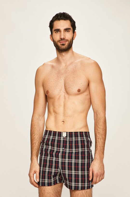 Lee Cooper - Boxerky (2-pak) voľné boxerky tmavomodrá BOX13.0078