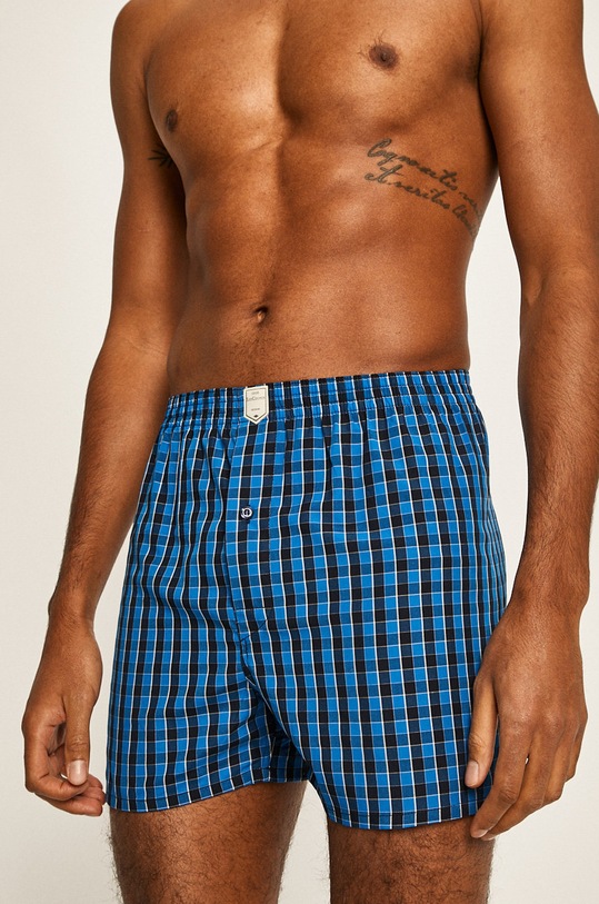 Lee Cooper - Boxeri (2 pack) boxeri deschisi albastru BOX15.0059