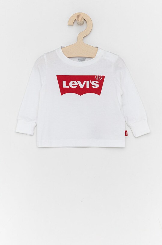 Levi's - Детский лонгслив 62-98 см. хлопок белый NP10014