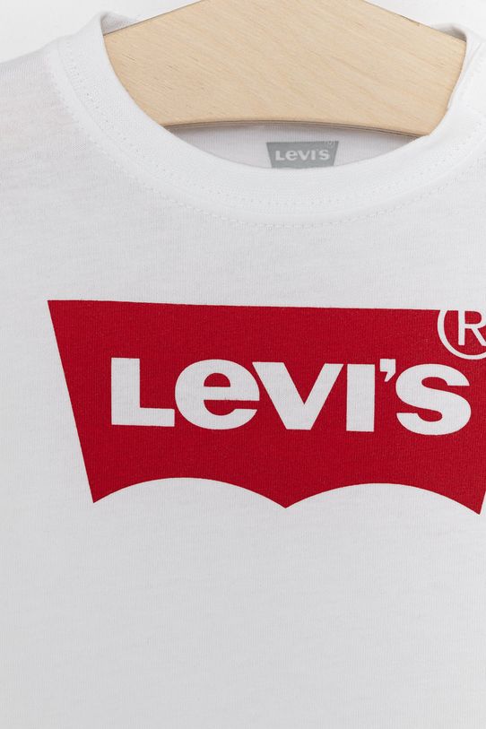 Băieți Levi's - Longsleeve copii 62-98 cm NP10014 alb