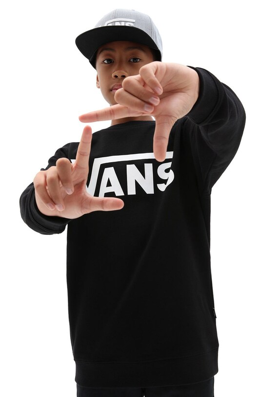 Vans - Bluza dziecięca 122-174 cm bez kaptura czarny VN0A36MZY281