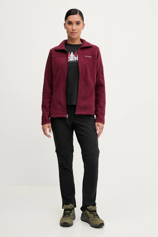 Columbia bluza sportowa Fast Trek II 1465351 bordowy AW25
