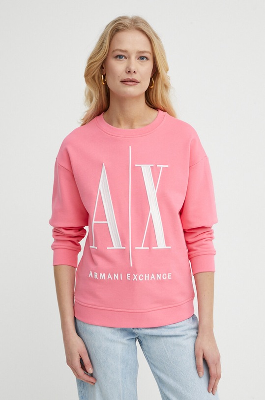 Odzież Armani Exchange bluza 8NYM02.YJ68Z różowy