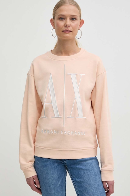 Armani Exchange bluza aplikacja pomarańczowy 8NYM02.YJ68Z