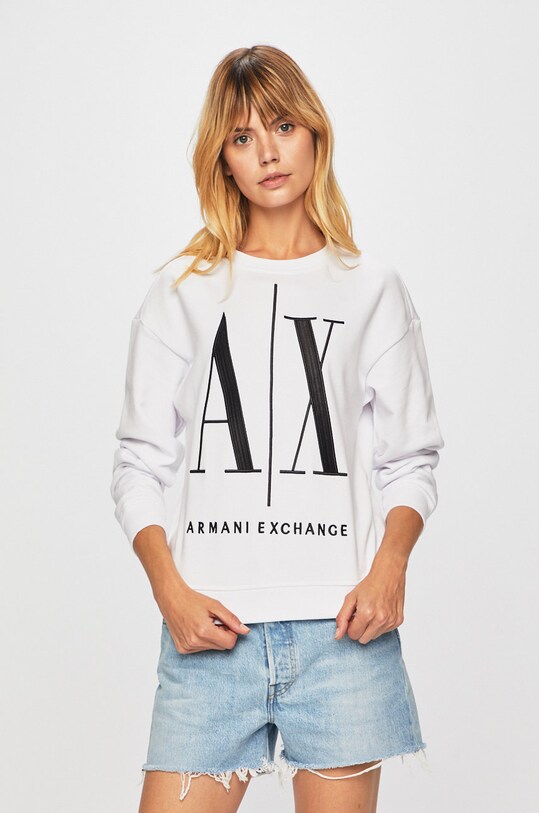 Armani Exchange - Кофта хлопок белый 8NYM02.YJ68Z