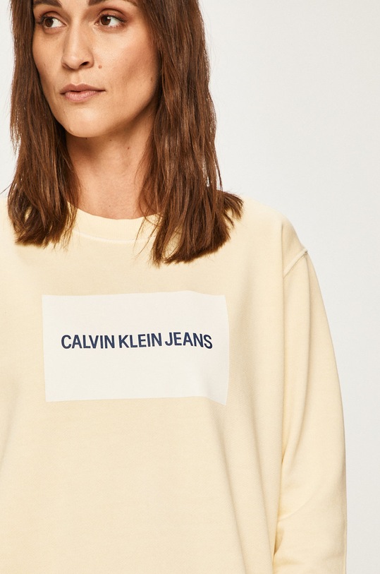 Calvin Klein Jeans - Bluza galben J20J211491