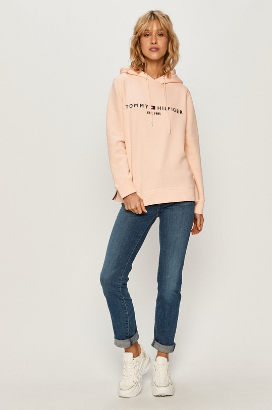 Tommy Hilfiger - Bluza WW0WW26410 WW0WW26410 pomarańczowy SS21