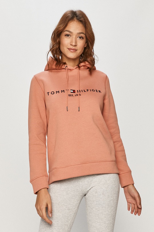 Tommy Hilfiger - Bluza imprimeu portocaliu WW0WW26410