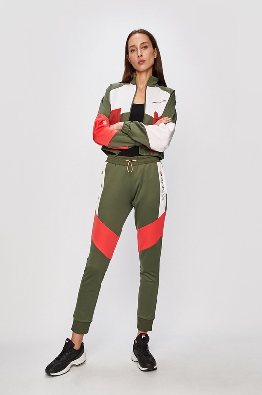 Tommy Sport - Bluza S10S100365 verde AW19