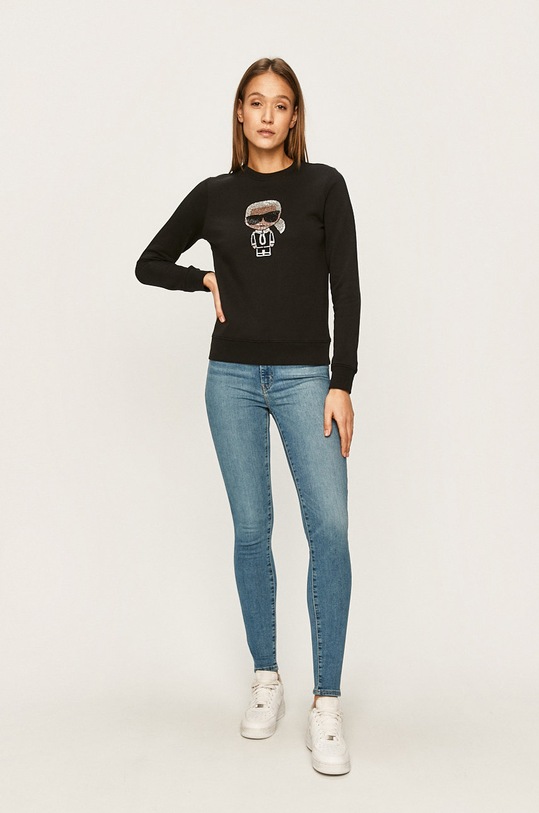 Karl Lagerfeld - Felső 96KW1821 fekete AW19