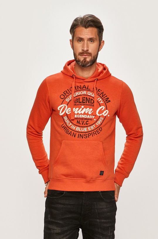 Blend - Mikina s kapucňou oranžová 20708674