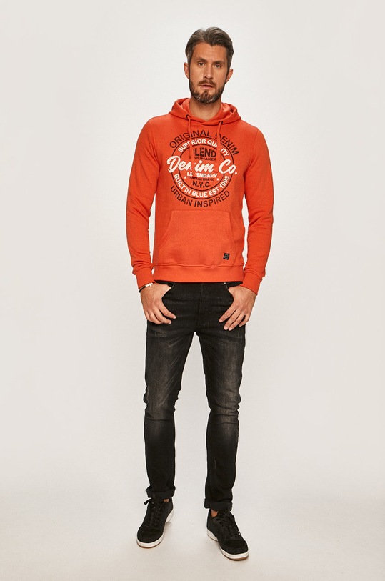 Blend - Mikina 20708674 oranžová AW19