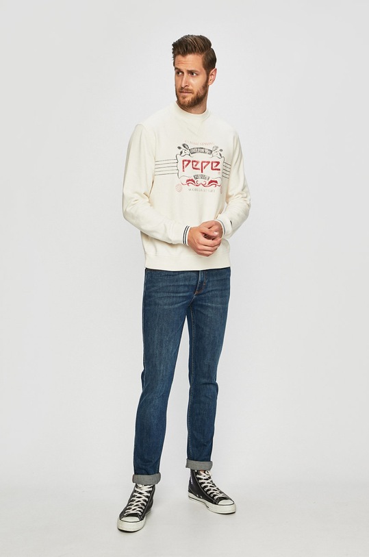 Pepe Jeans - Mikina PM581634 bílá AW19