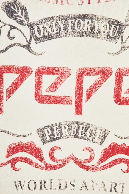 Pepe Jeans - Mikina PM581634 bílá