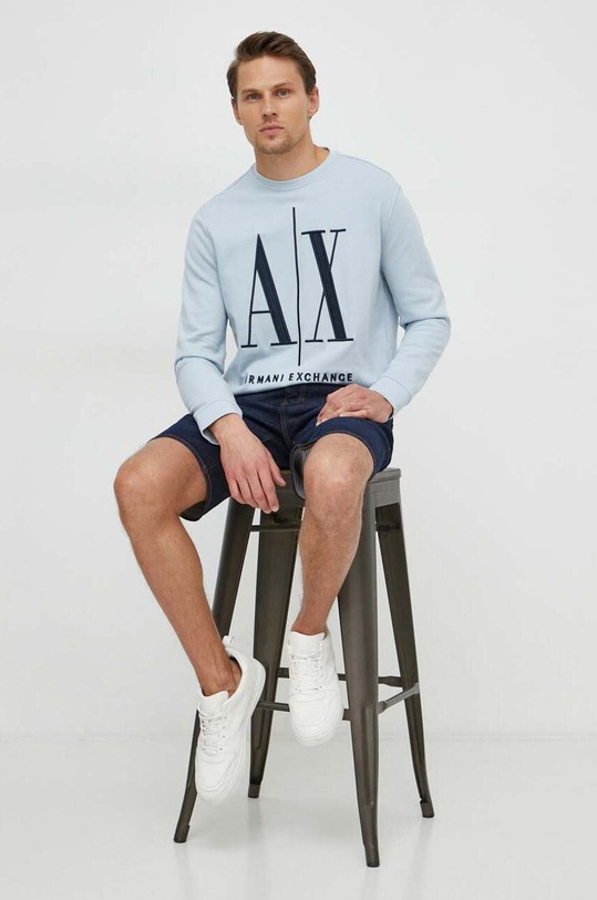 Armani Exchange bluza 8NZMPA.ZJ1ZZ niebieski AA00
