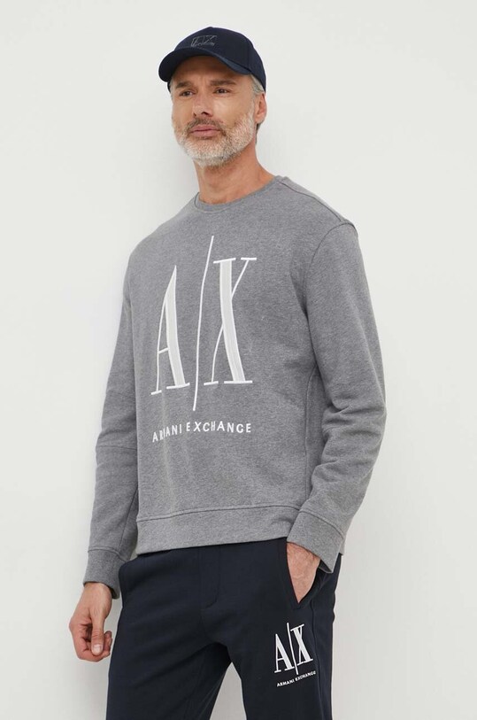 Armani Exchange – Bluza z elastanem szary 8NZMPA.ZJ1ZZ