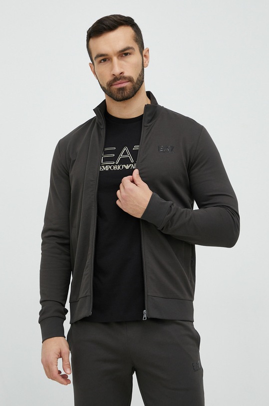 EA7 Emporio Armani bluza z elastanem zielony PJ05Z.8NPM01