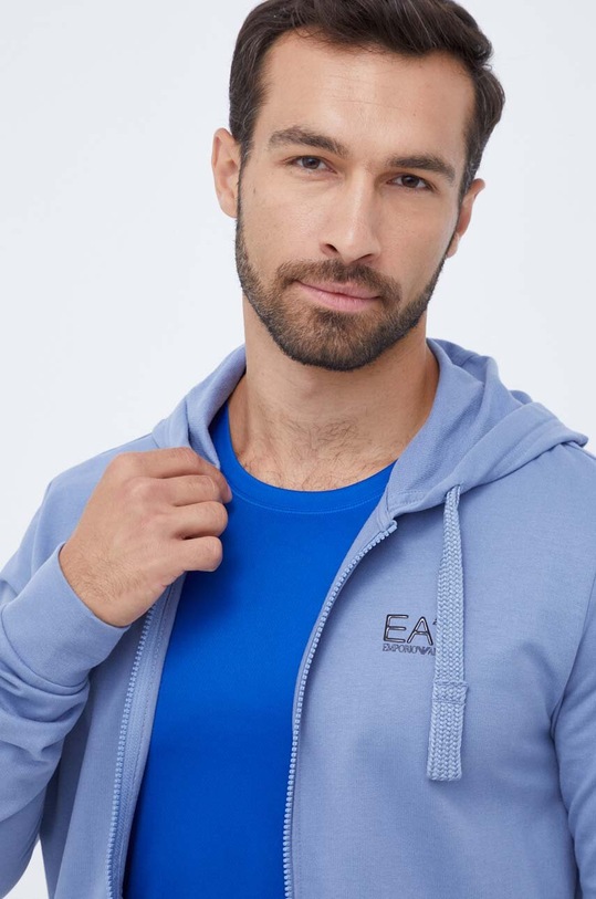 Bavlnená mikina EA7 Emporio Armani modrá PJ05Z.8NPM03