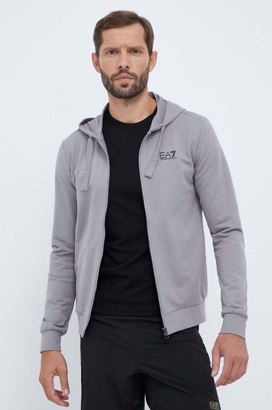 EA7 Emporio Armani bluza bawełniana szary PJ05Z.8NPM03