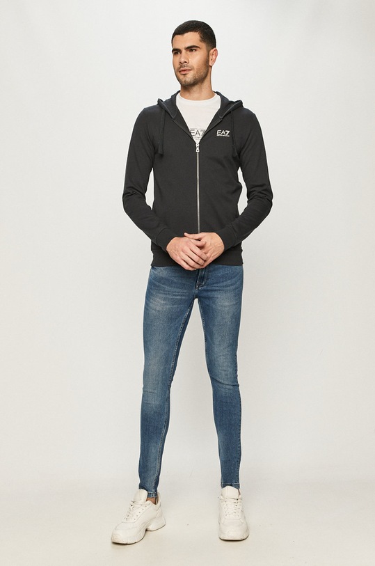 EA7 Emporio Armani bluza bawełniana PJ05Z.8NPM03 granatowy AA00