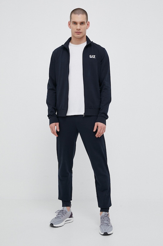 EA7 Emporio Armani - Tepláková súprava bavlna tmavomodrá PJ05Z.8NPV51