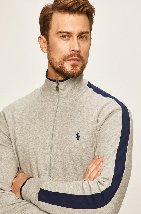 Polo Ralph Lauren - Mikina bez kapucne sivá 710743326001