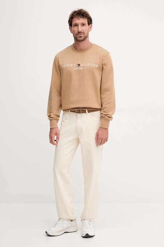 Mikina Tommy Hilfiger MW0MW11596 béžová AW25