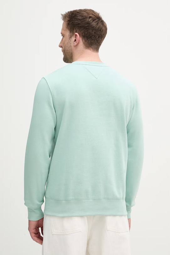 Ρούχα Tommy Hilfiger μπλούζα Ανδρική με βαμβάκι MW0MW11596 τιρκουάζ